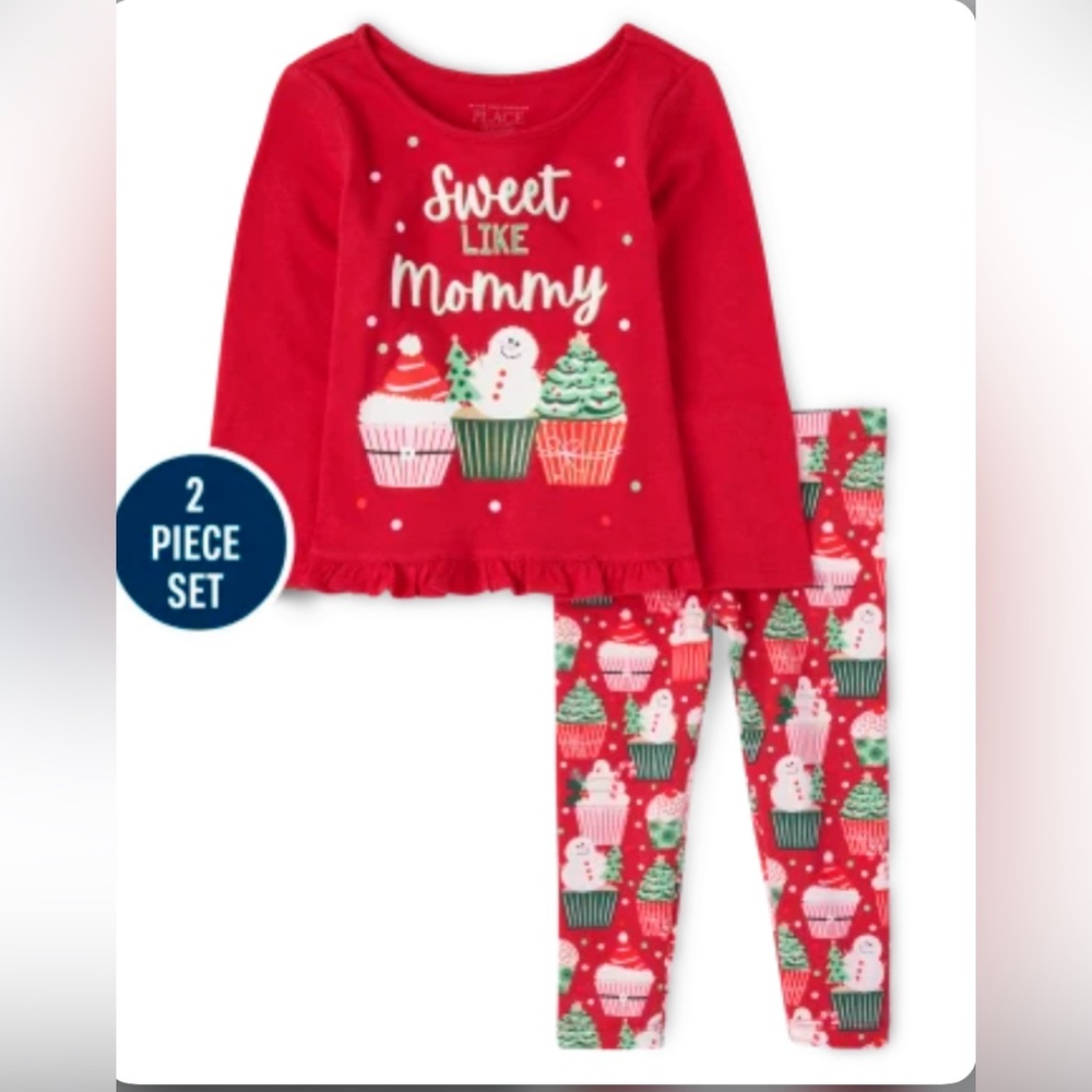 Toddler Girls Cupcake 2-Piece Set